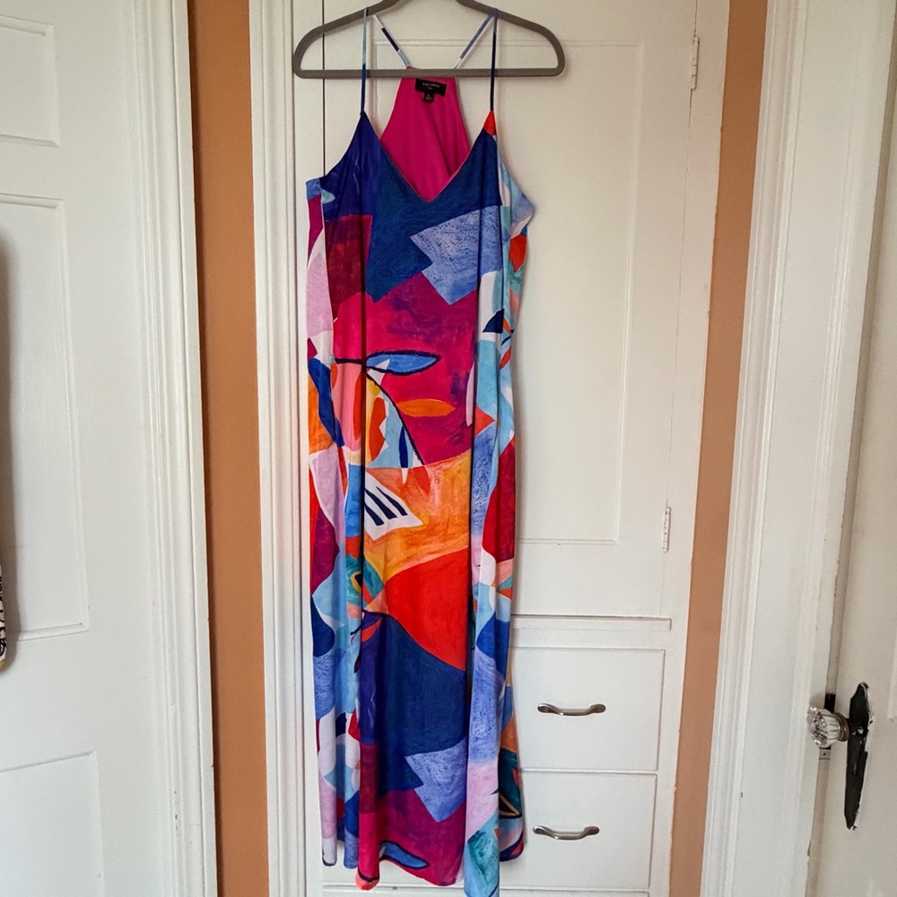 Tahari multicolored maxi dress